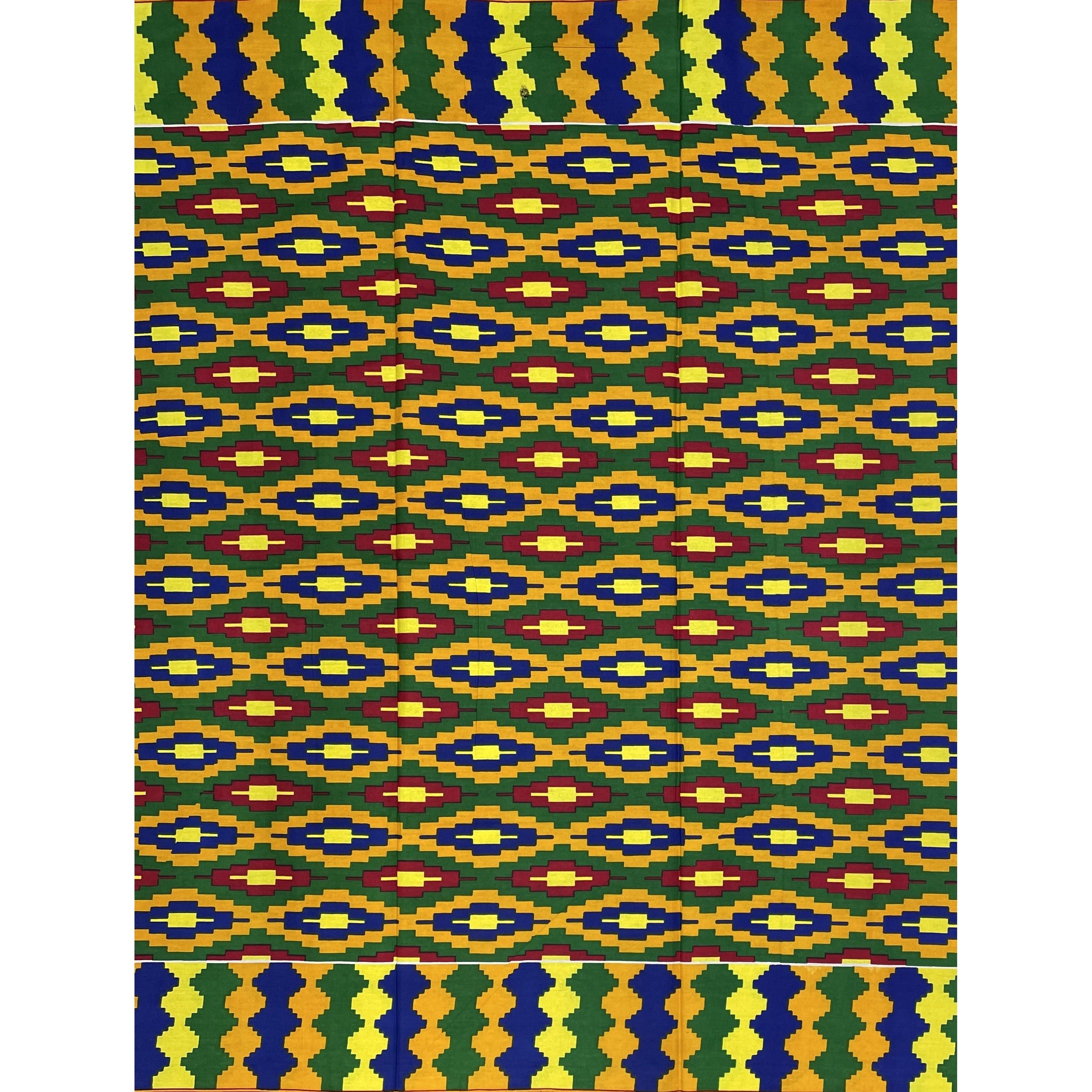 African Wax Pagne - 6 Yards 100% Cotton Fabric - KENTE / KINTE / KITA