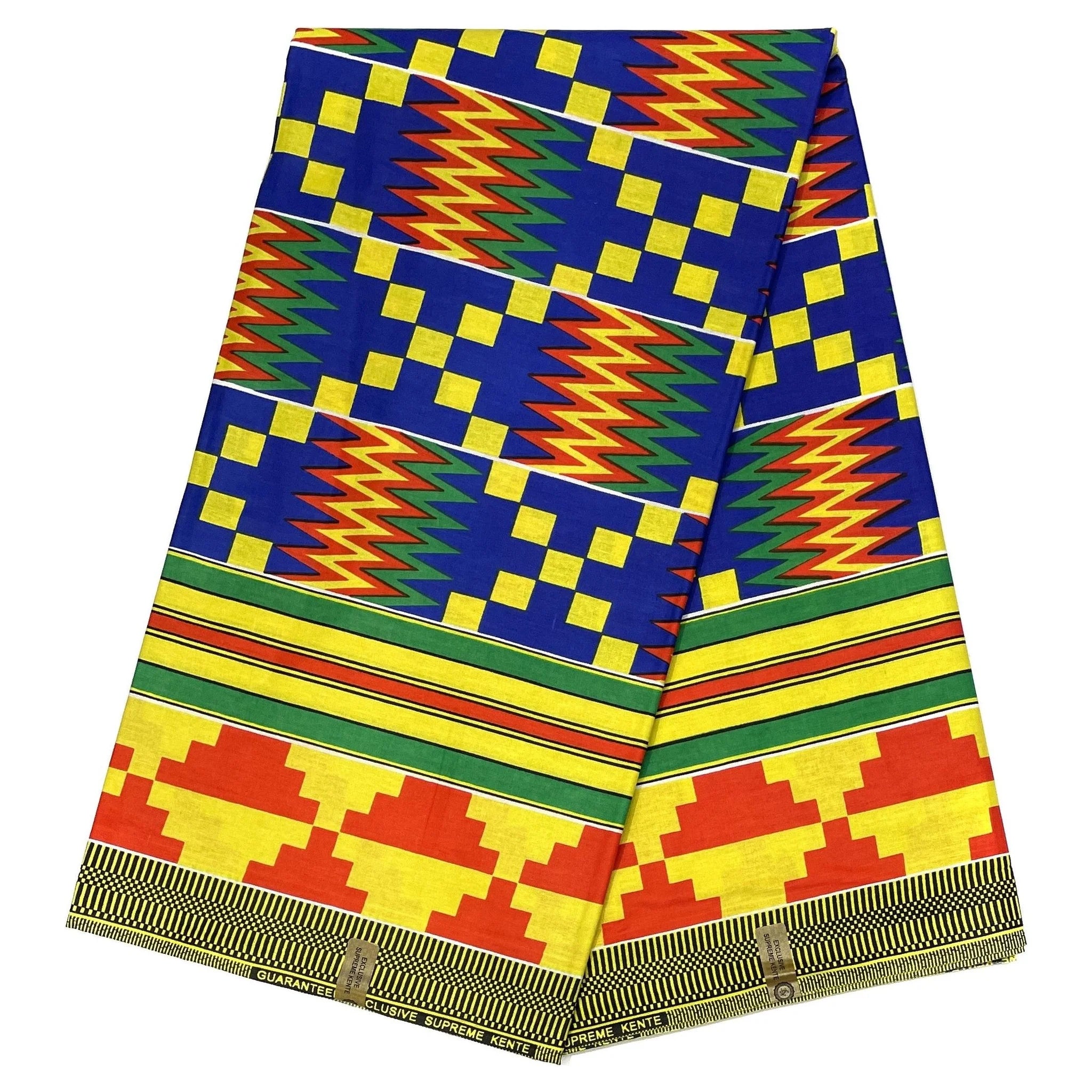 Tessuto per perizoma africano in cera - Coupon 2 iarde 100% cotone - KENTE / KINTE / KITA