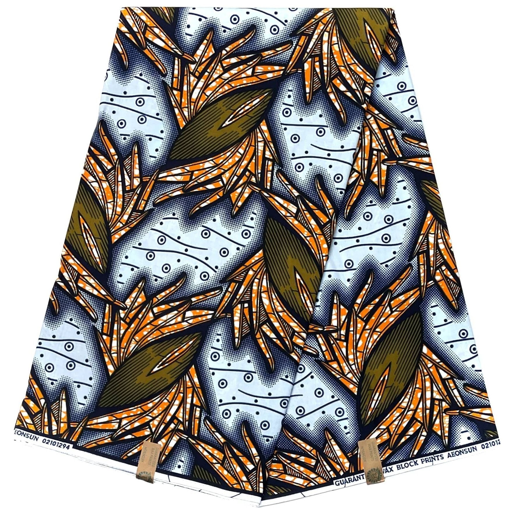 African Wax Pagne - Fabric 6 Yards 100% Cotton - MULTI