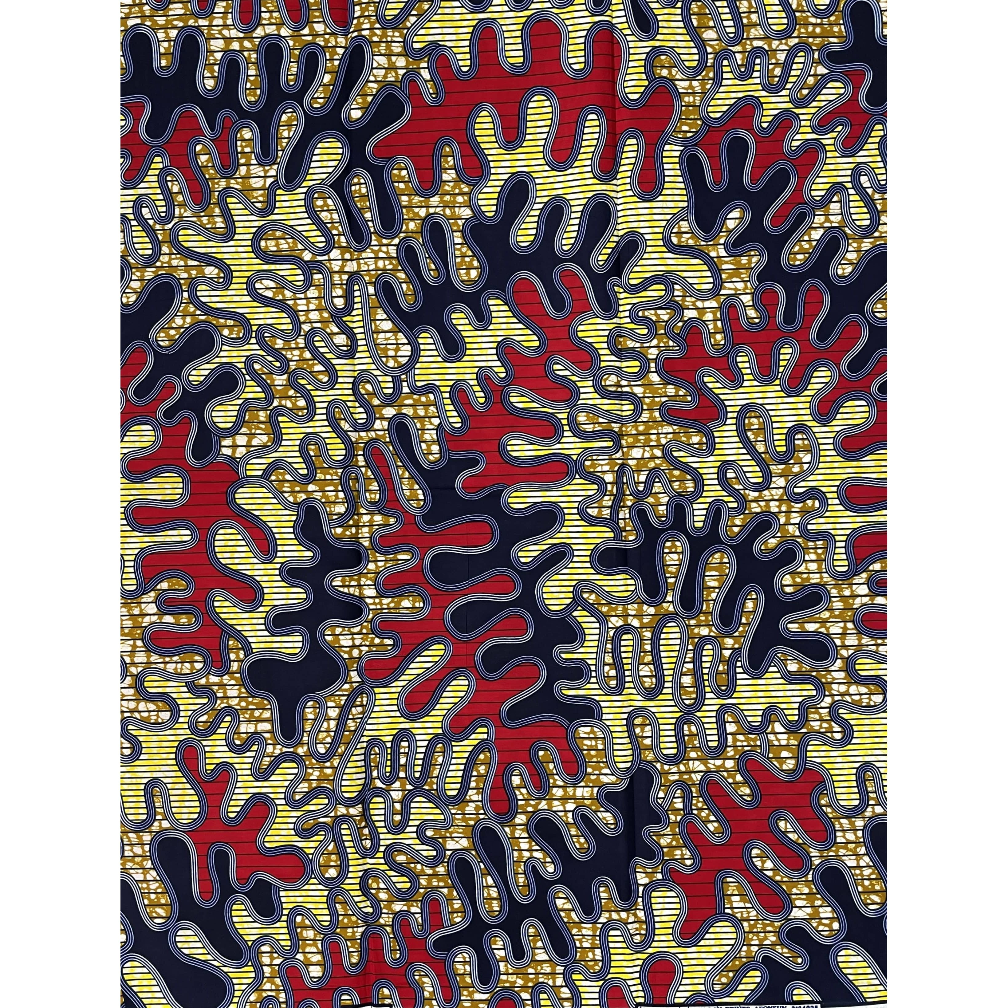 African Wax Pagne - Fabric 6 Yards 100% Cotton - MULTI