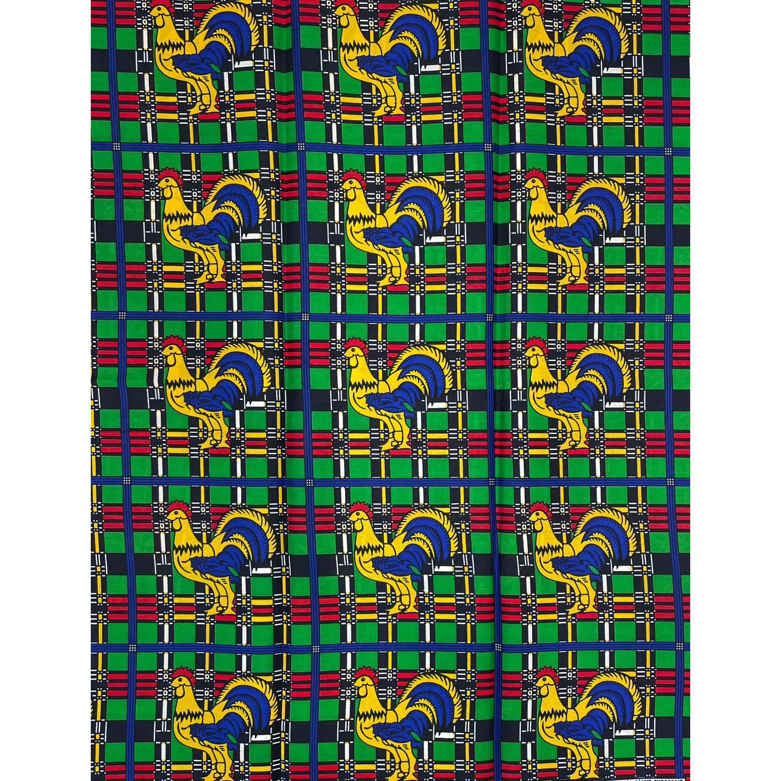 African Wax Pagne - Fabric 6 Yards 100% Cotton - MULTI