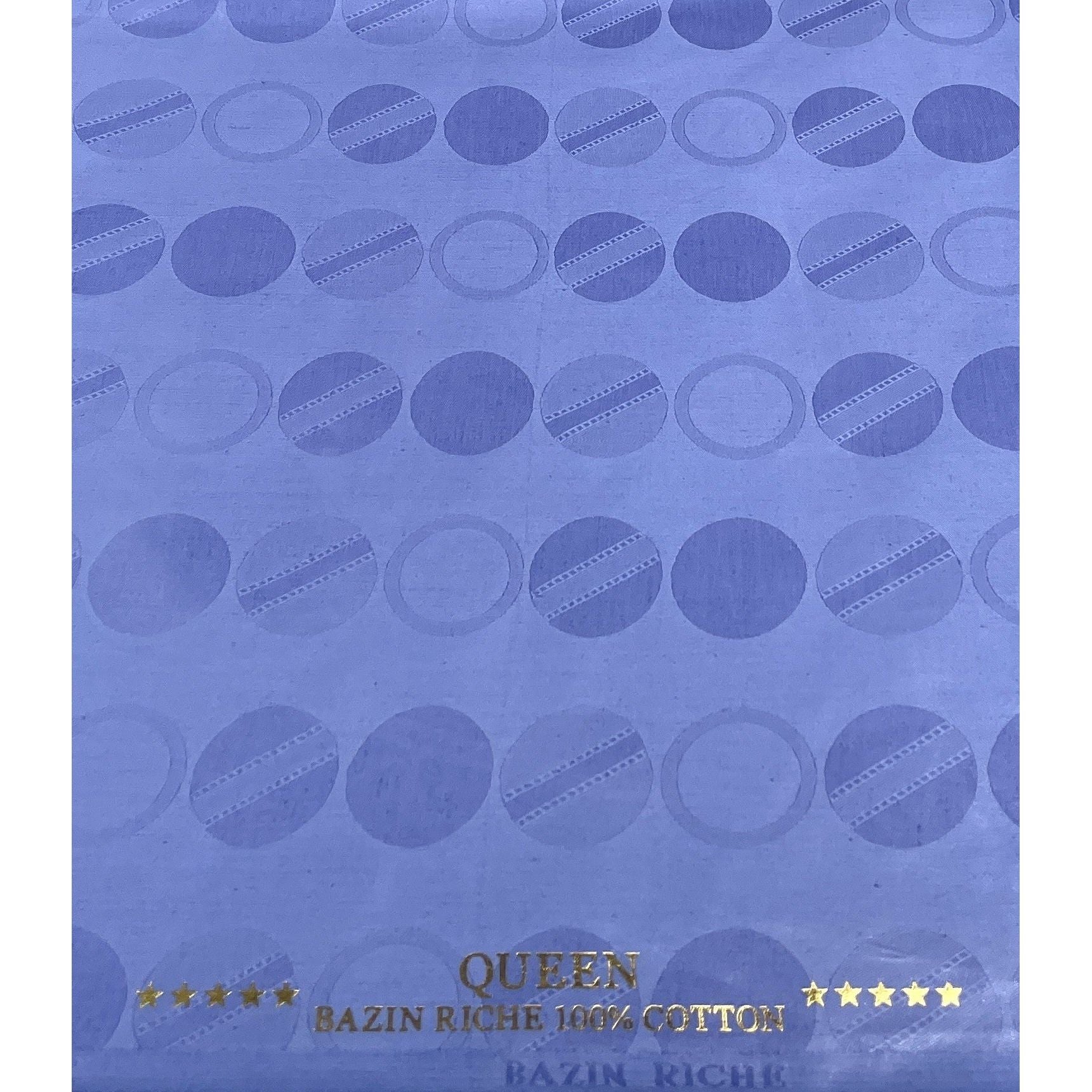 Bazin Riche Bleu acier - 100% coton